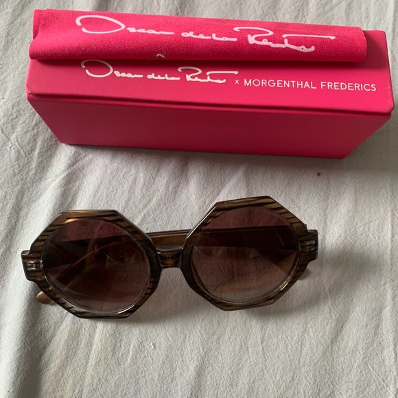 New Oscar de la Renta X Morgenthal Frederics Sunglasses - Picture 1 of 3